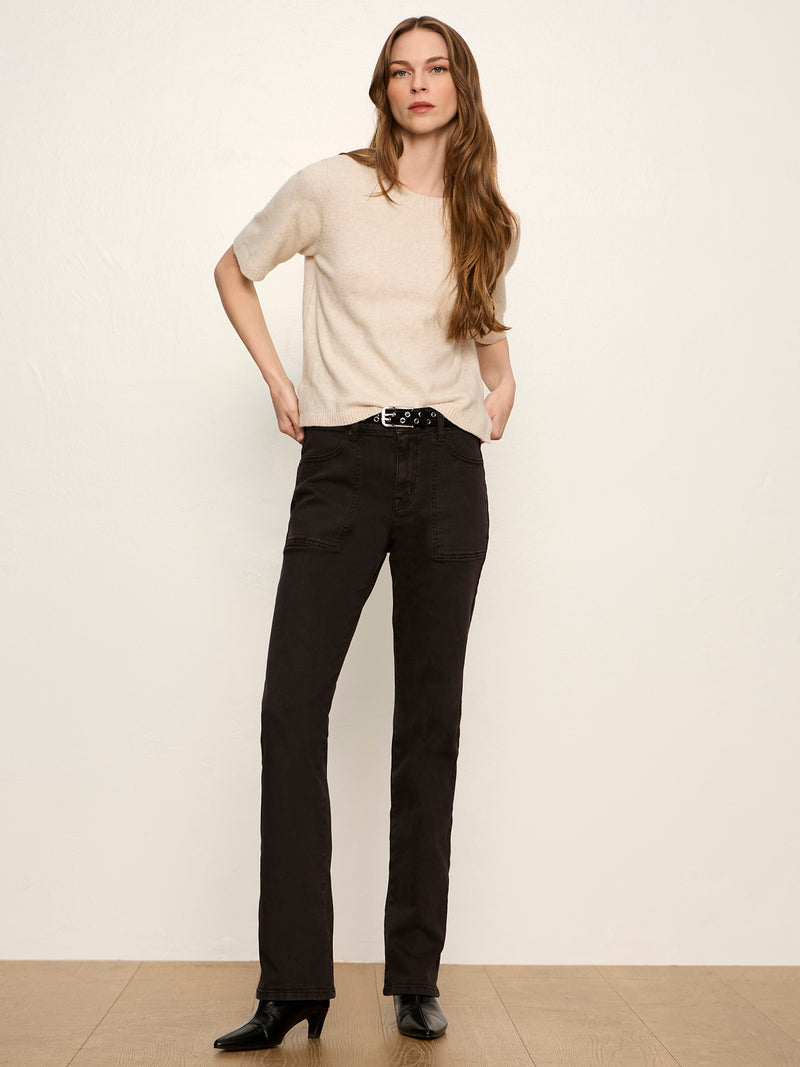 Perfect Sweater Tee Heather Dark Bone alt 5