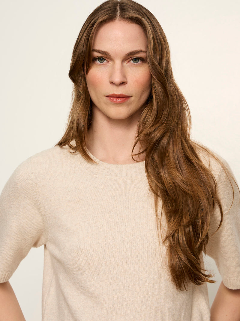 Perfect Sweater Tee Heather Dark Bone alt 4