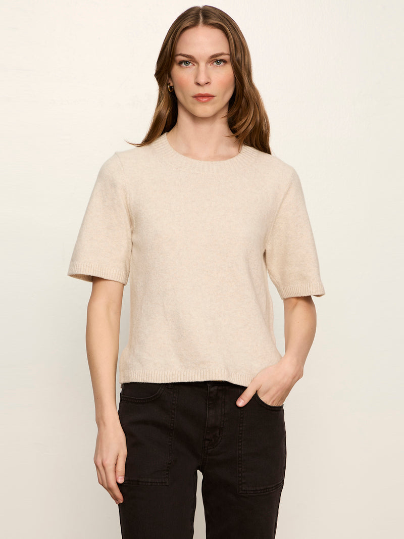 Perfect Sweater Tee Heather Dark Bone alt 1