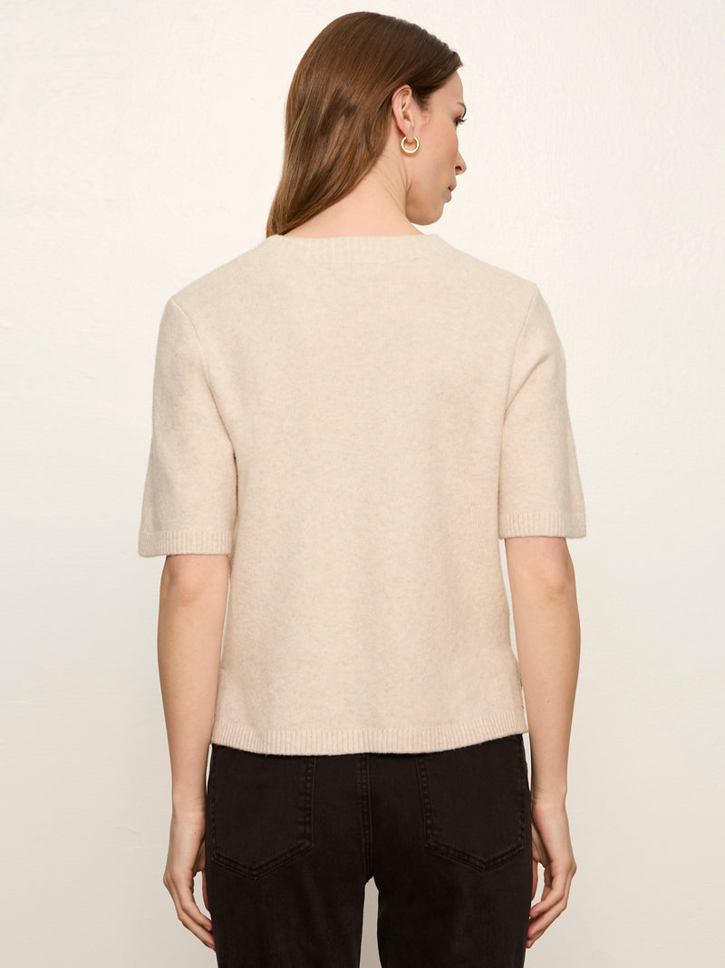 Perfect Sweater Tee Heather Dark Bone alt 3