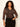 Fitted Mesh Button Down Top Cocoa Paisley Extended Sizing