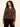 Fitted Mesh Button Down Top Cocoa Paisley Extended Sizing