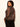 Fitted Mesh Button Down Top Cocoa Paisley Extended Sizing