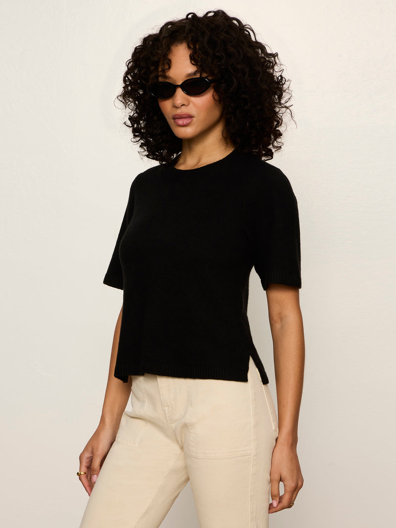 Perfect Sweater Tee Black alt 3