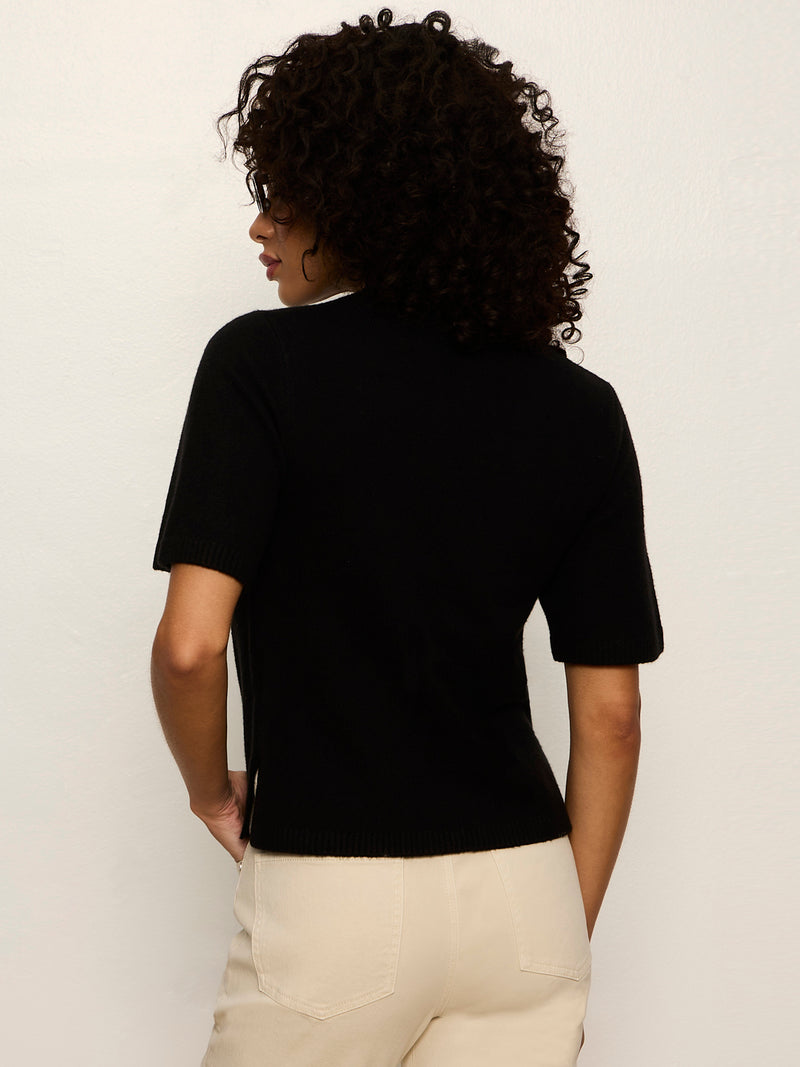 Perfect Sweater Tee Black alt 4