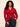 Juno Textured Button Front Top Red Berry Extended Sizing