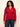 Juno Textured Button Front Top Red Berry Extended Sizing