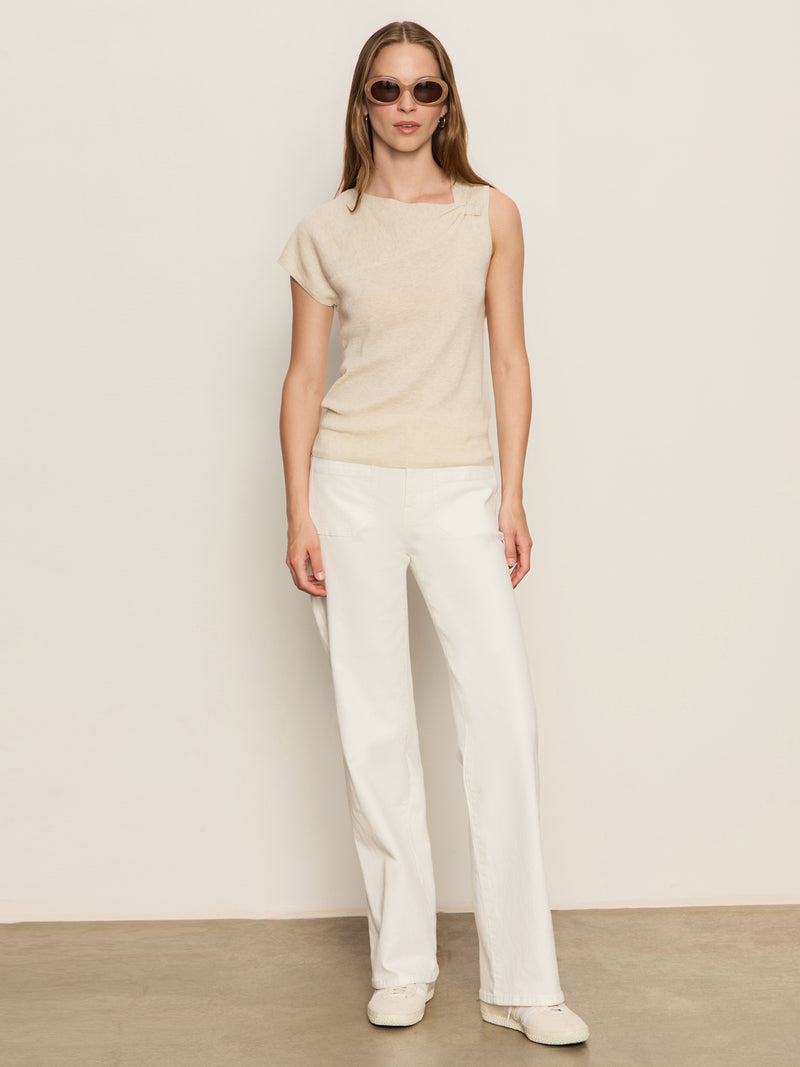 Shoulder Twist Top Heather Pearl alt 5