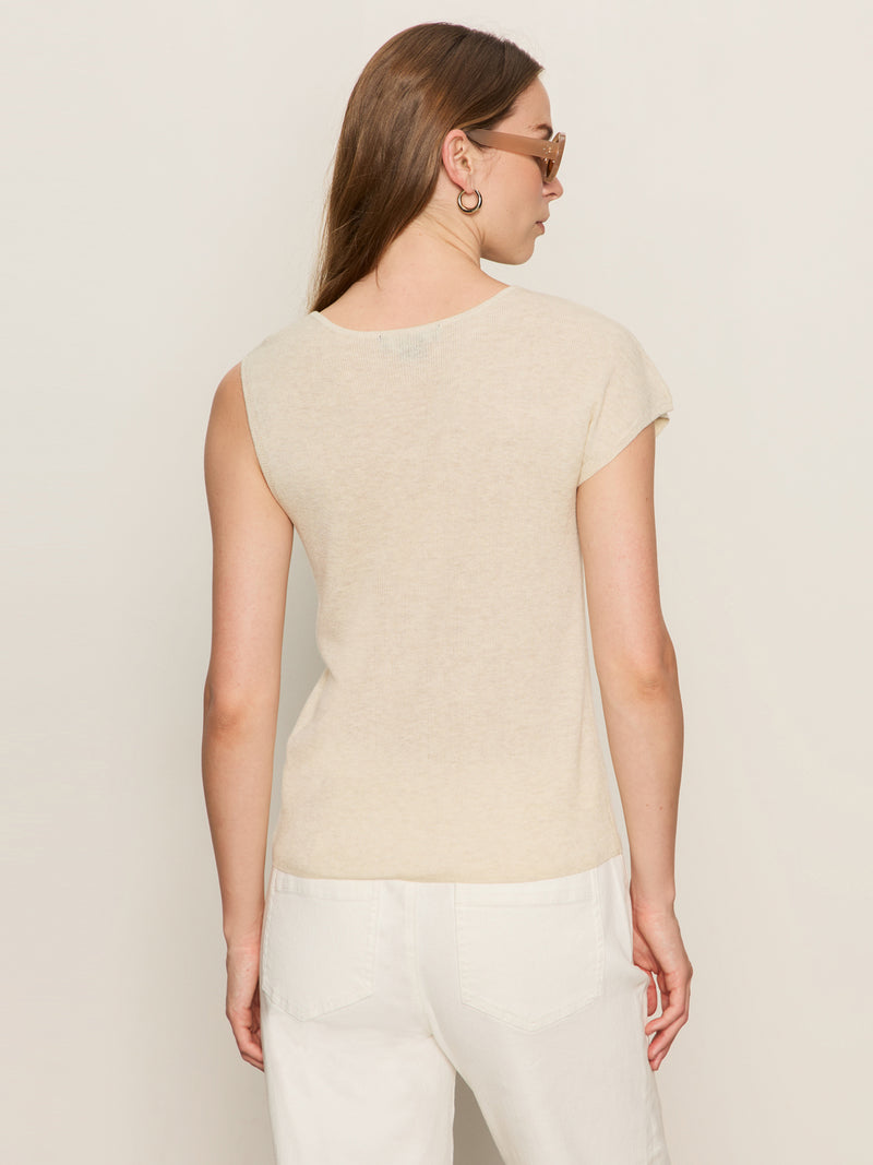 Shoulder Twist Top Heather Pearl alt 2