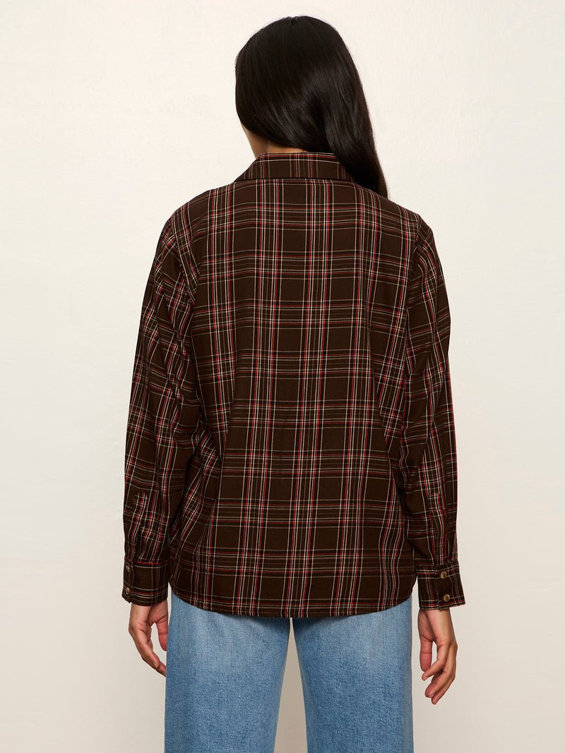 The City Plaid Shirt Espresso Plaid alt 3