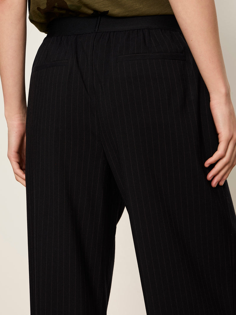 Uplift Pull-On Trouser Navy Pinstripe alt 3