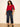 Dolce Notch Neck Tee Red Berry Extended Sizing