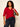 Dolce Notch Neck Tee Red Berry Extended Sizing