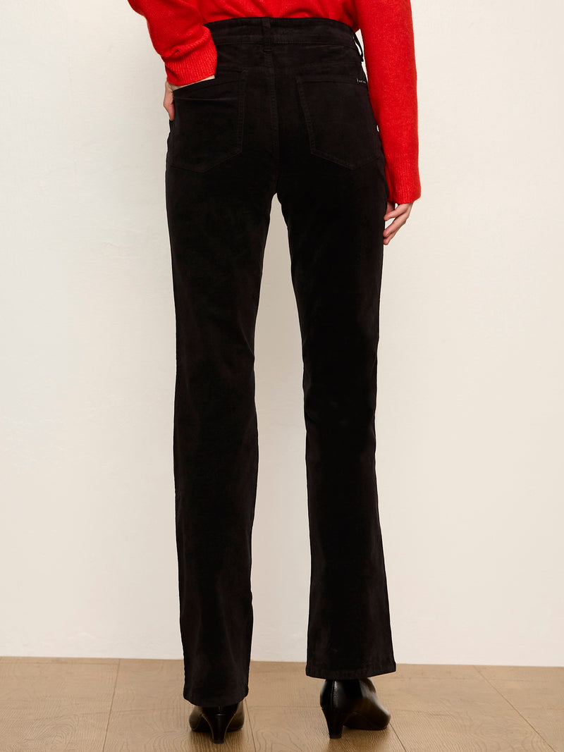 Play Date Velveteen Bootcut Pant Black Petite Sizing alt 2
