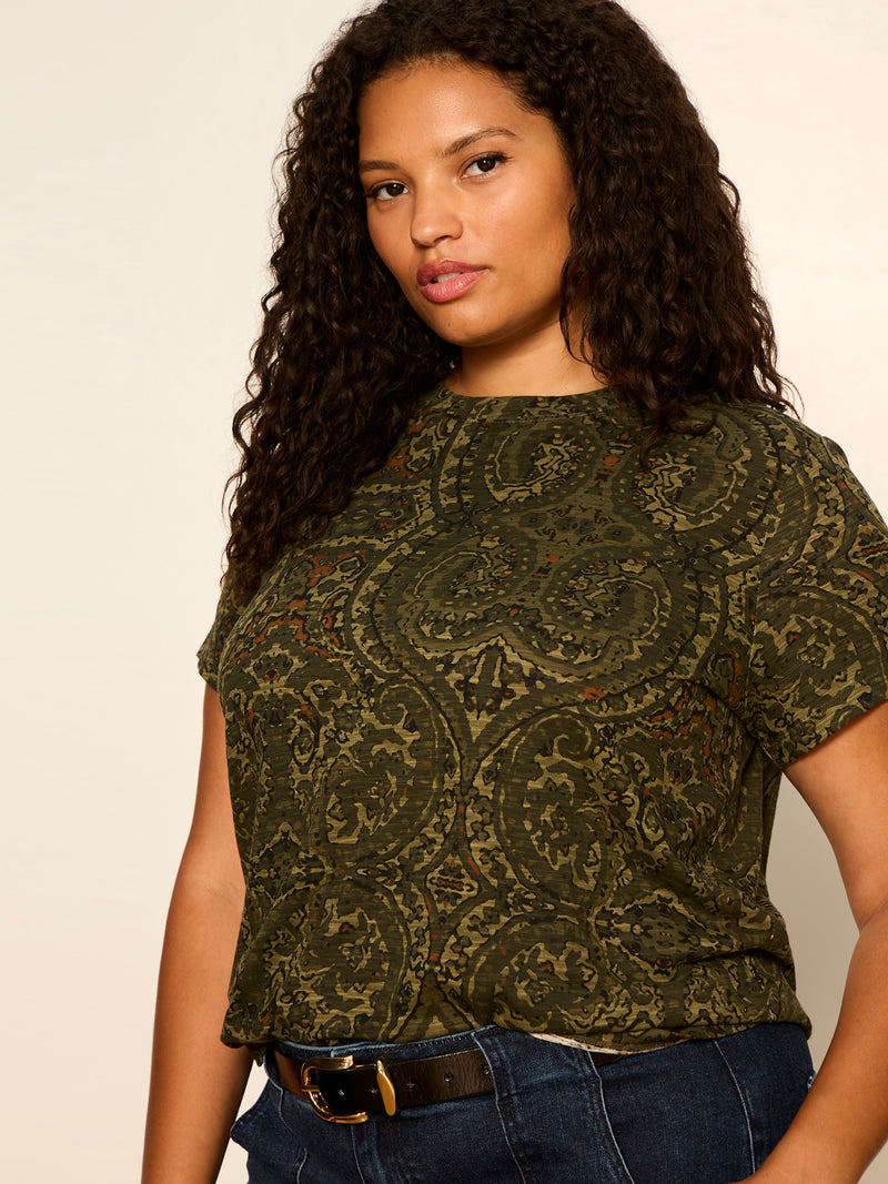 The Perfect Tee Midnight Moss Extended Sizing alt 2