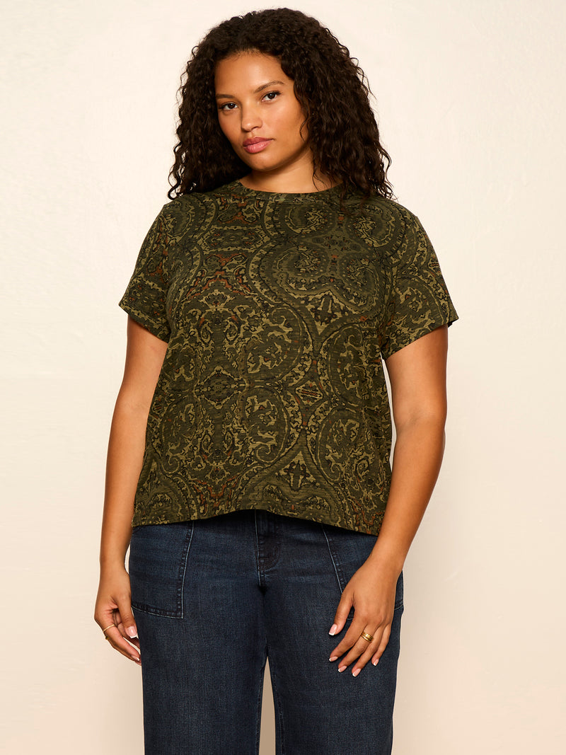 The Perfect Tee Midnight Moss Extended Sizing alt 3