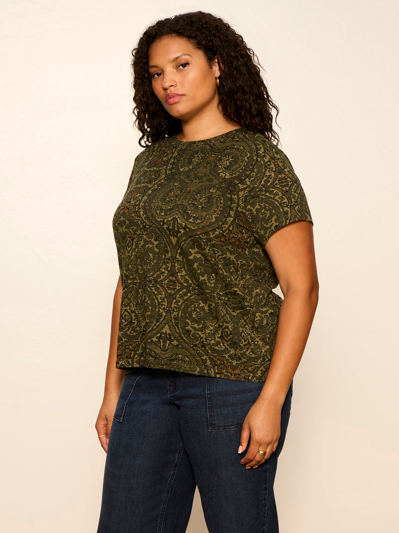 The Perfect Tee Midnight Moss Extended Sizing alt 4