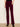 Play Date Velveteen Bootcut Pant Bordeaux