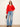 Vanna V-Neck Sweater Red Hot