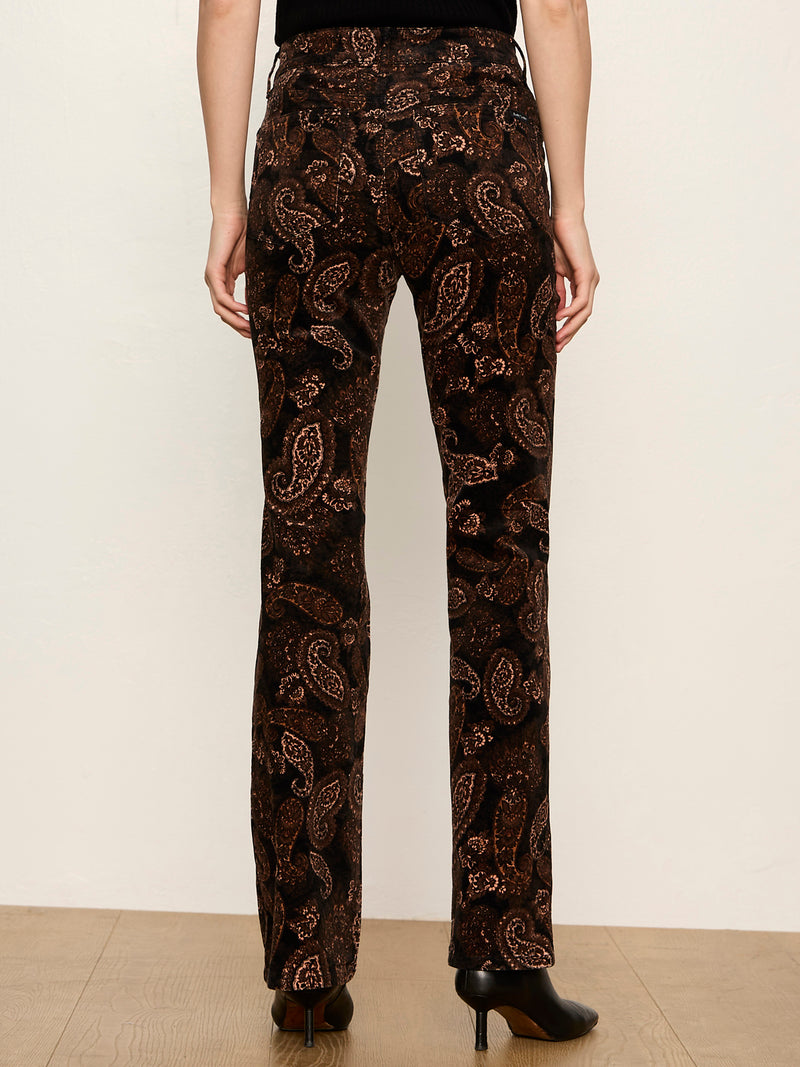Play Date Corduroy Bootcut Pant Cocoa Paisley alt 2