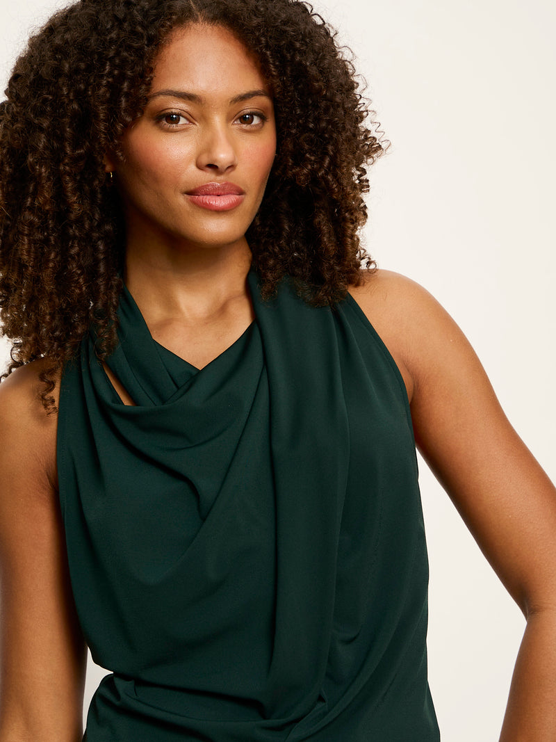 Nora Draped Tank Forest alt 1