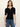 Ribbed Henley Tee Black