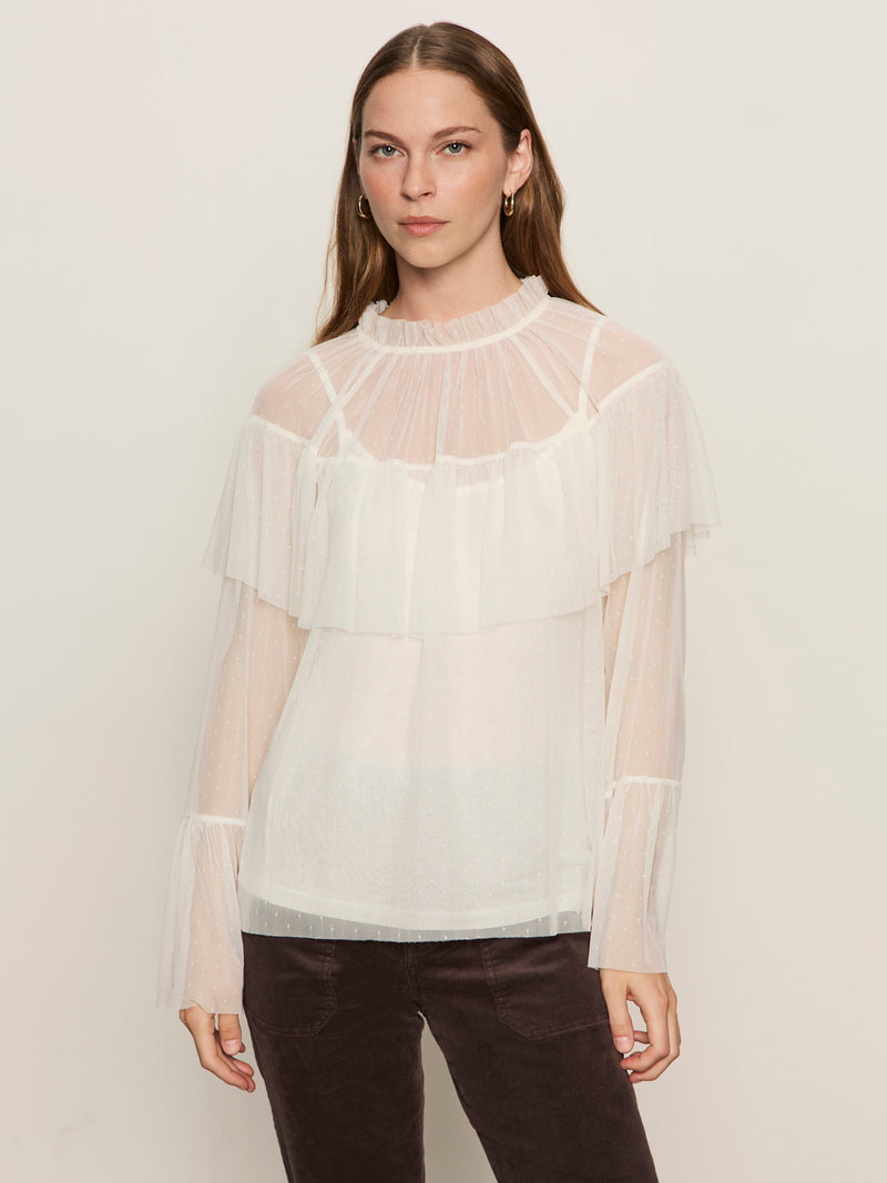 The Ethereal Blouse Chalk alt 3