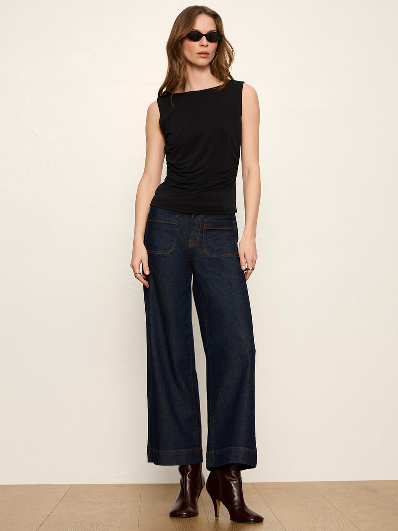 Scoop Back Tank Black alt 4