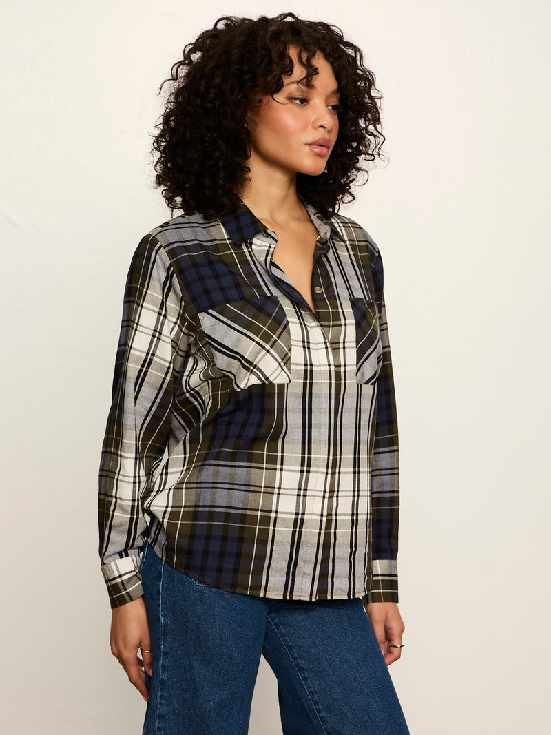 The City Plaid Shirt True Green Plaid alt 2
