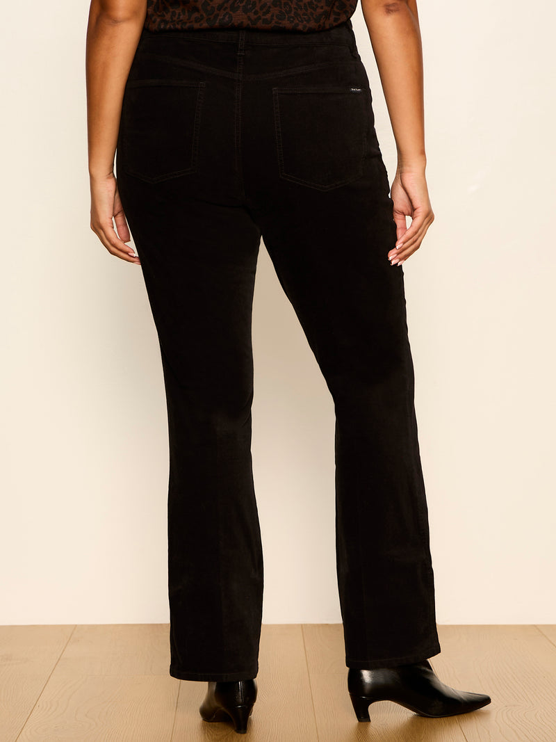 Play Date Velveteen Bootcut Pant Black Extended Sizing alt 2