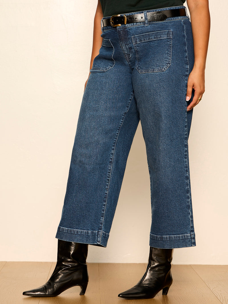 Chelsea Wide Leg Jean Last Chance Extended Sizing alt 1
