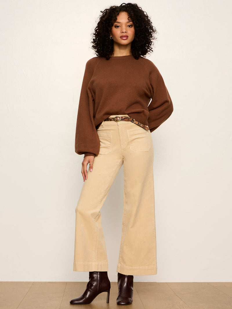 Soft Popover Sweater Cocoa Powder alt 4