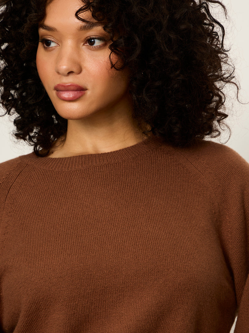 Soft Popover Sweater Cocoa Powder alt 3