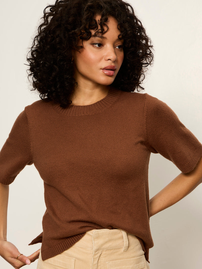 Perfect Sweater Tee Cocoa Powder