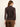 3/4 Sleeve Mesh Mock Neck Top Espresso Geo