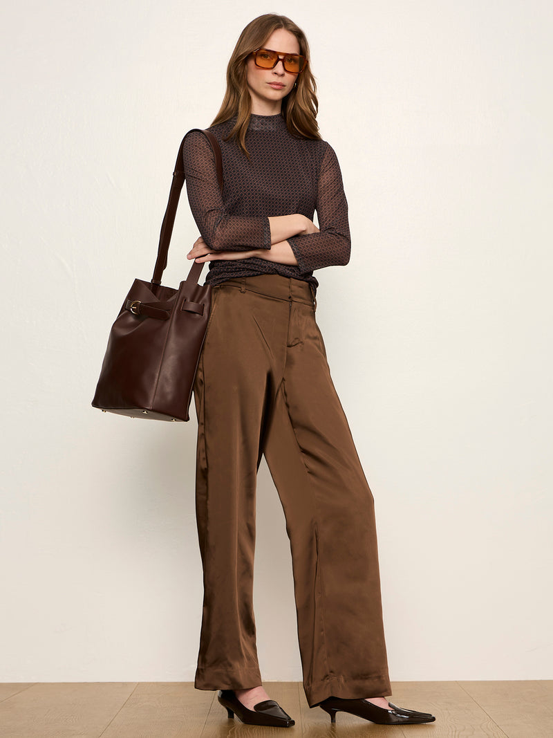 Spotlight Satin Trouser Espresso Martini alt 4