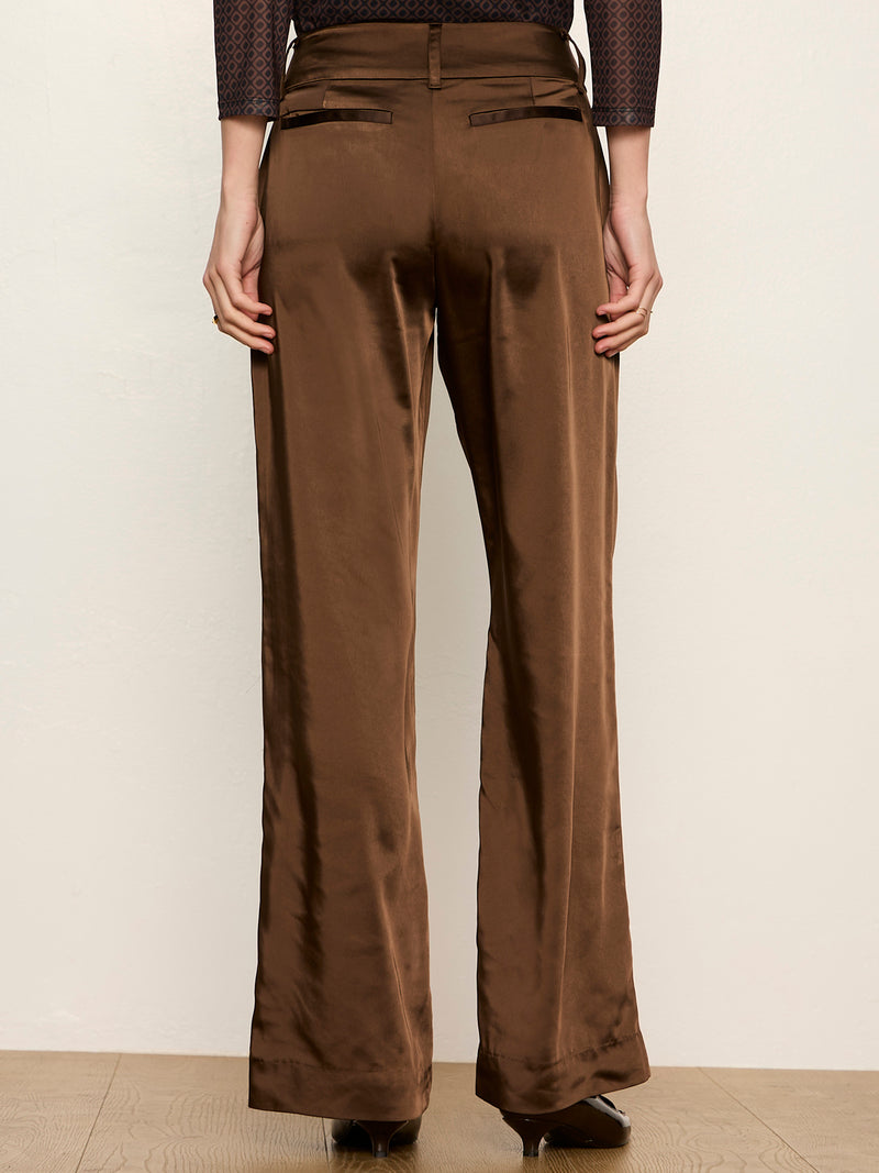 Spotlight Satin Trouser Espresso Martini alt 2