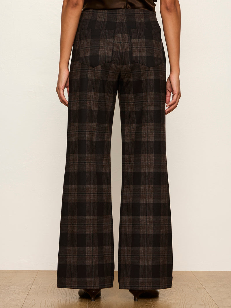 Relay Pull On Pant Espresso Plaid alt 2