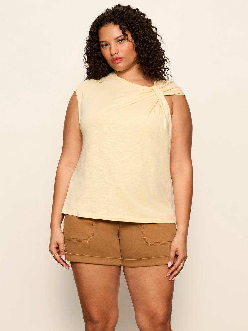 So Twisted Muscle Tee Banana Extended Sizing alt 1