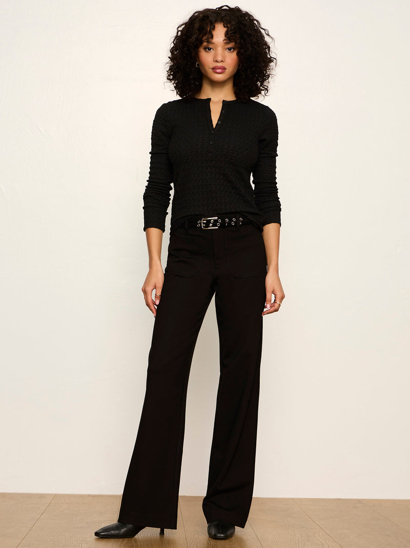Marine Ponte Pant Black alt 5