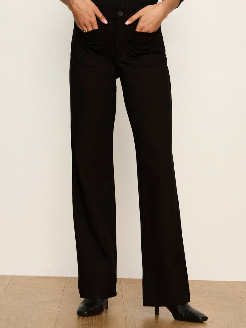 Marine Ponte Pant Black alt 1