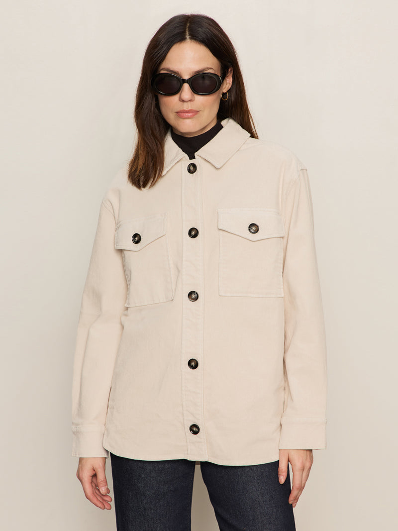The Corduroy Shacket Mother Of Pearl alt 1