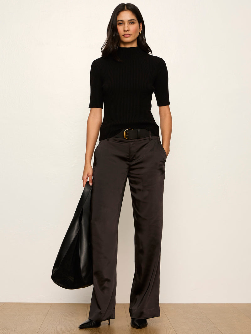 Spotlight Satin Trouser Black alt 4