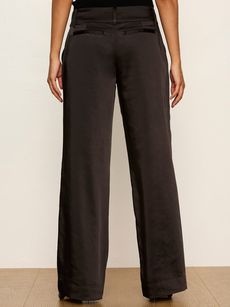 Spotlight Satin Trouser Black alt 2