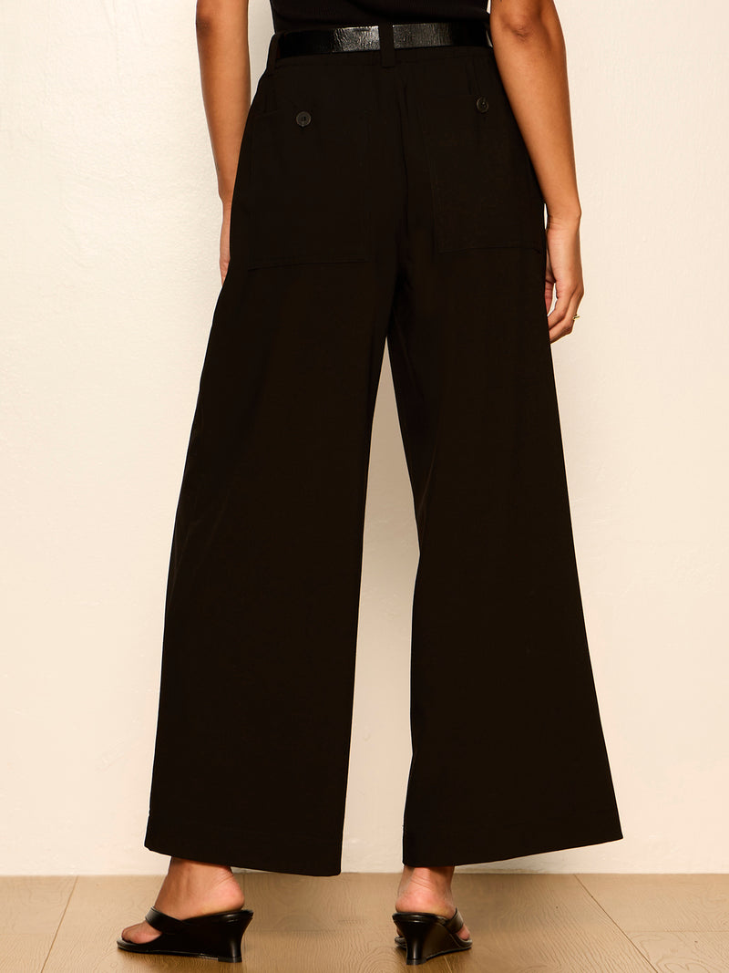 Reese Wide Leg Trouser Black alt 4