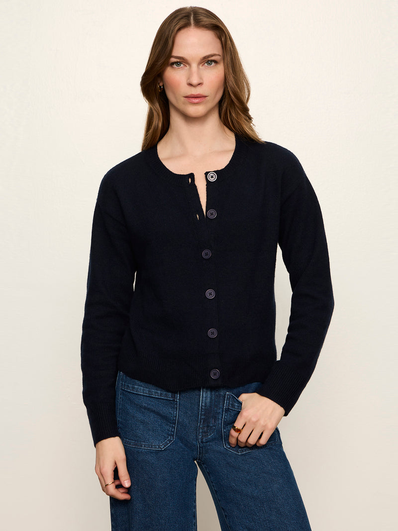 Must-Have Cardigan Navy Blazer Petite Sizing alt 1