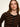 Selena Henley Top Black / Cocoa Powder Stripe