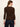 Selena Henley Top Black / Cocoa Powder Stripe