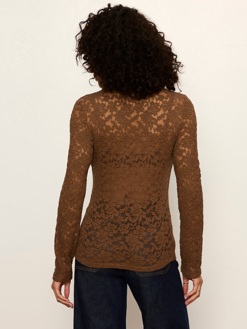 Dreamer Lace Shirt Cocoa Powder alt 4