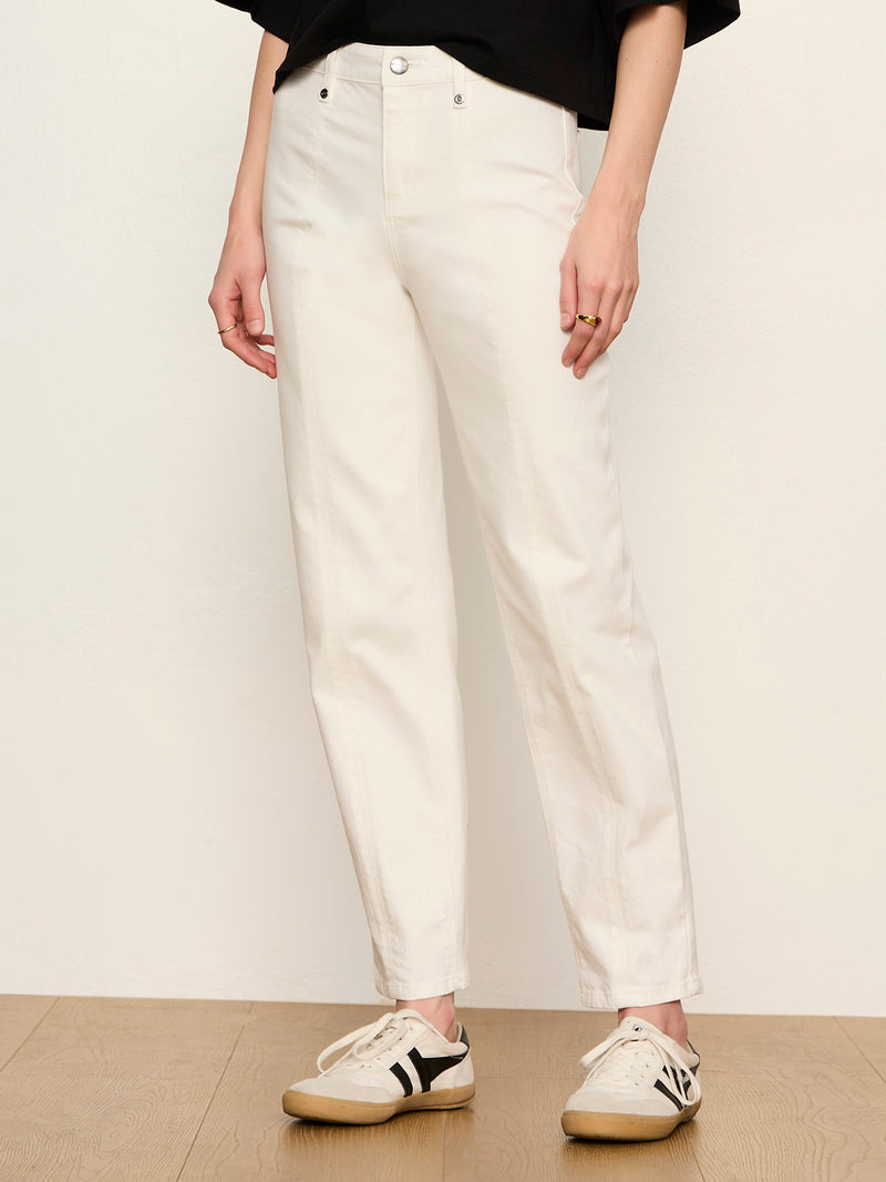 Nixie Slim Striaght Ankle Jean Chalk alt 2